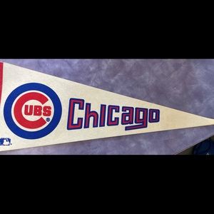 Chicago Cubs vintage mlb baseball pennant